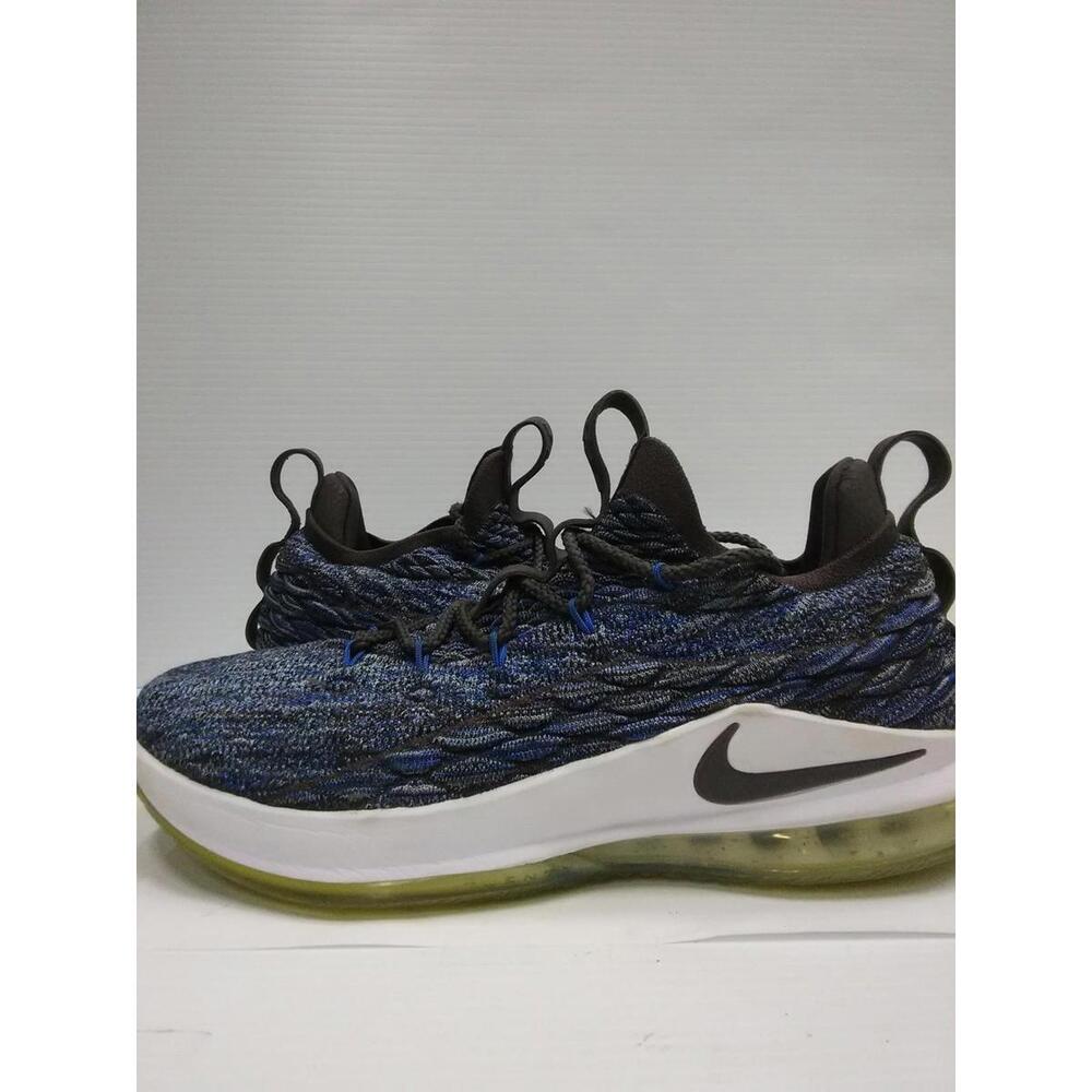 Nike LeBron 15 Low Shoes Mens Size 10.5 Blue Black Basketball Air Max AO1755 - Picture 1 of 11